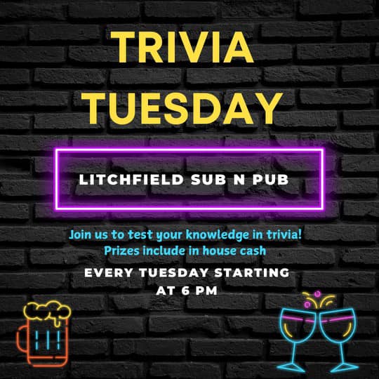 Trivia Tuesday Litchfield Sub & Pub Parties